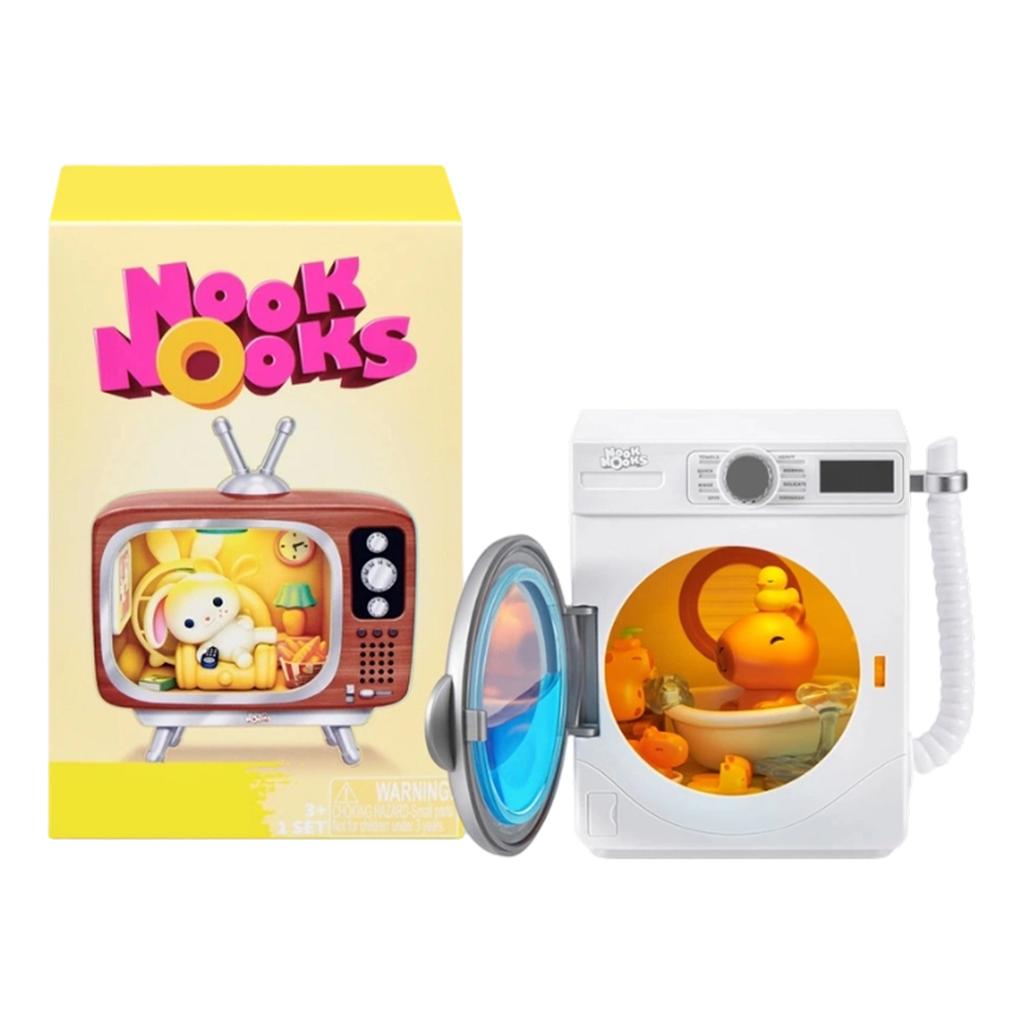 Miniature Animal Washing Machine Figurine Cute Collectible Toy for Display