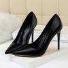 Fashion 2025 Women 10.5cm High Heels Pumps Lady Wedding Bridal Scarpins Stripper Low Heels Plus Size Fetish Party Blue Pink Shoes