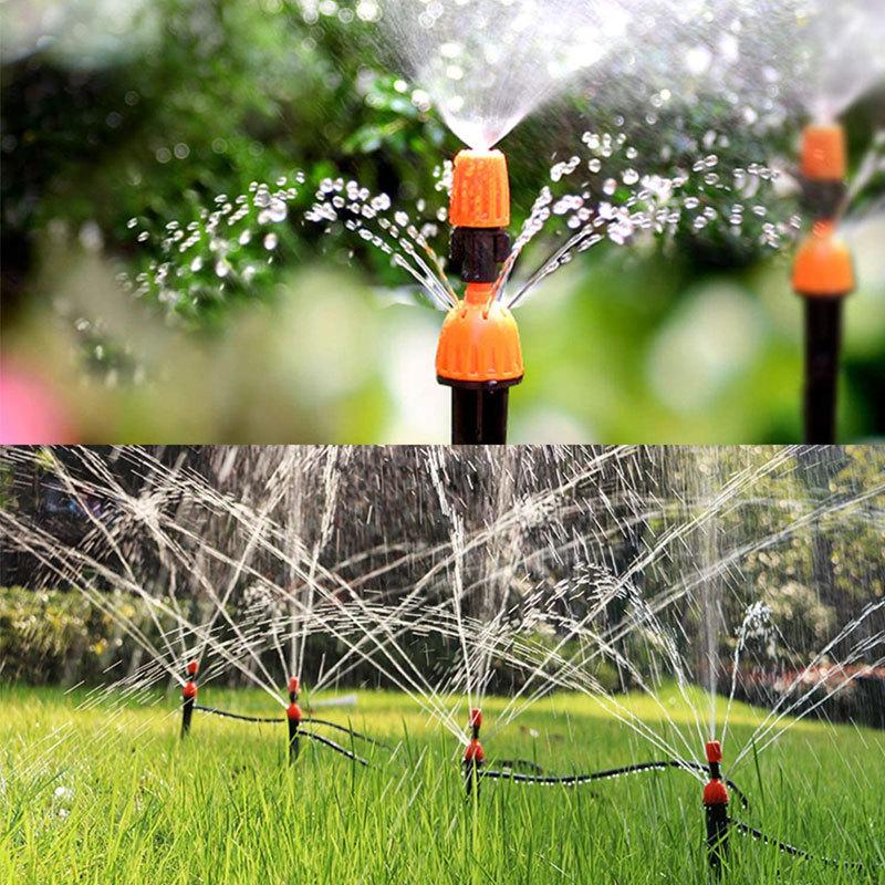 30m Automatic Drip Irrigation Kit with 4/7 Tubing for Outdoor Gardens