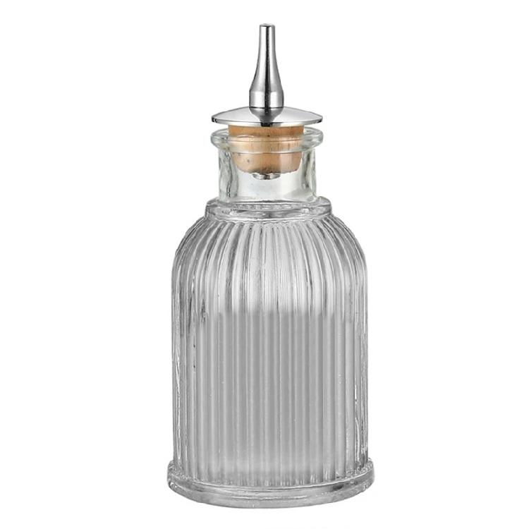 Classical Engraved Glass Barwares Bottle Including Airtight Plugs Drink Serving Pourer For Freshness And Style