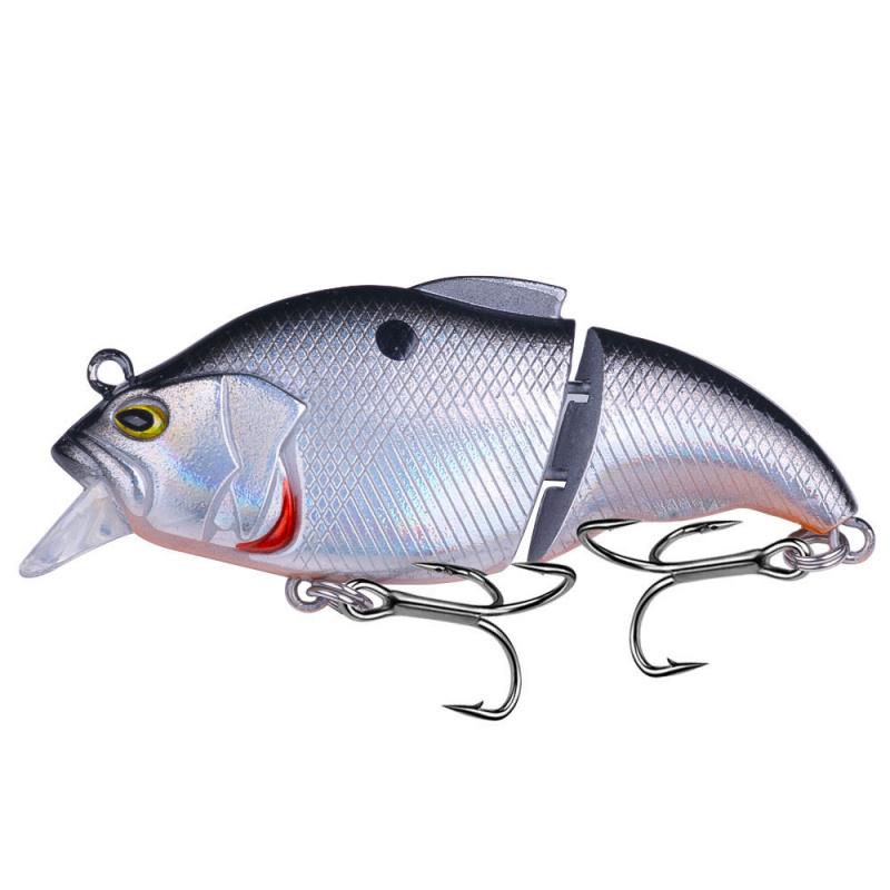 Lure Bait Full Water Layer Simulation Double Joint FishVIB7.5cm12g6No. Hook Long Casting Bass Carp Topmouth Culter Artificial Ba