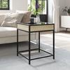 Infinity LED Coffee Table in Sonoma Oak 40 x 40 x 51 cm