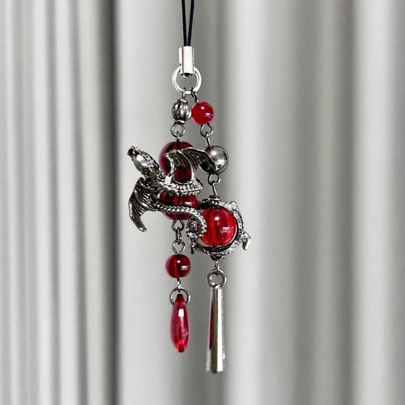 Creative Phone Charms Fashion Trendy Beaded Rabbit Mobile Phone Chain Lanyard Keychain Bag Decoration Pendant Card Book Chain