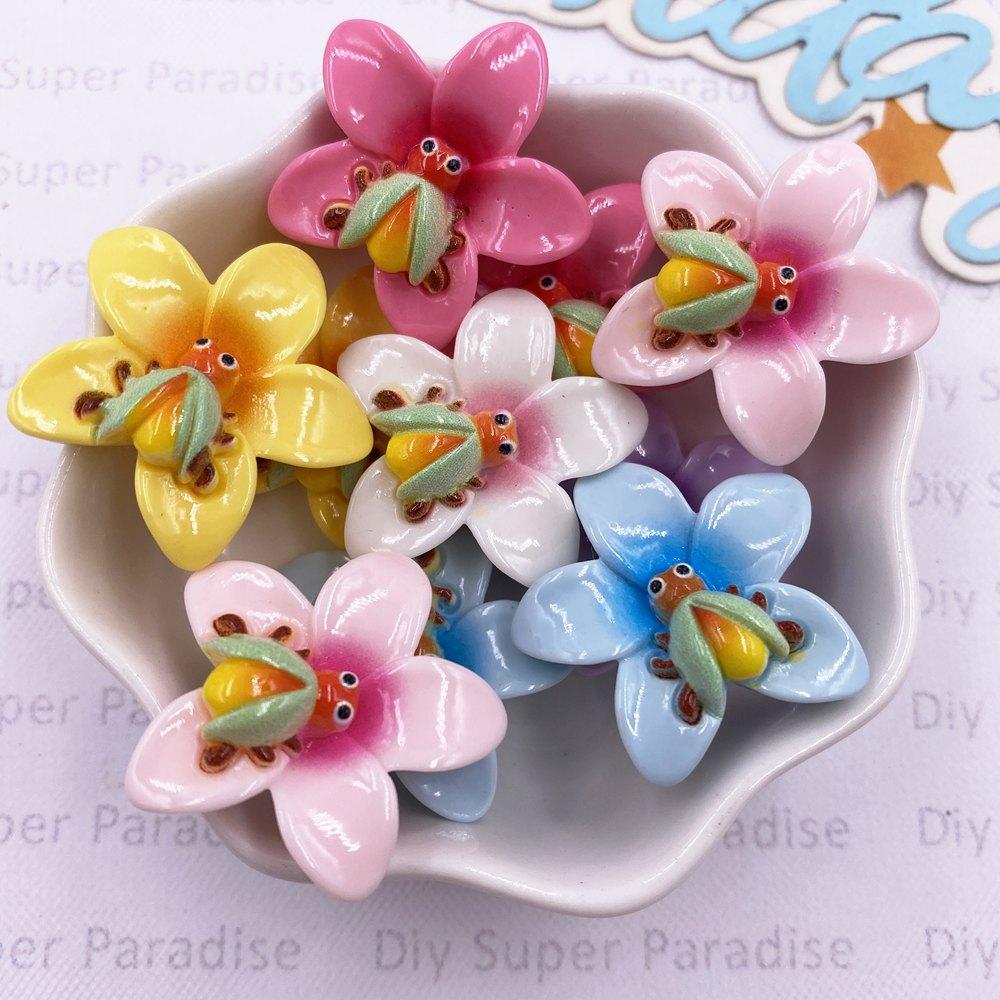 

10 шт. Смешанные смолы Красочные 3D Мультяшные Бабочки Пчелы Жуки Цветы Фигурки Плоская задняя часть Каменный декор Сделай сам Рождество Скрапбукинг Поделки