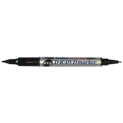 Artline CD-R Marker Podwójna Końcówka 12szt. (czarny)