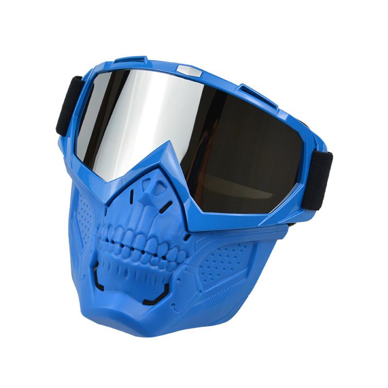 Anlorr Motorcycle Goggles Windproof Tactical Mask Dustproof Goggles With Face Protection Shield Mask