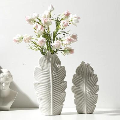 Beihanmei Moderne Minimalistische Keramikvase Ins Stil Heimdekoration für Wohnzimmer Trockenblumenarrangement