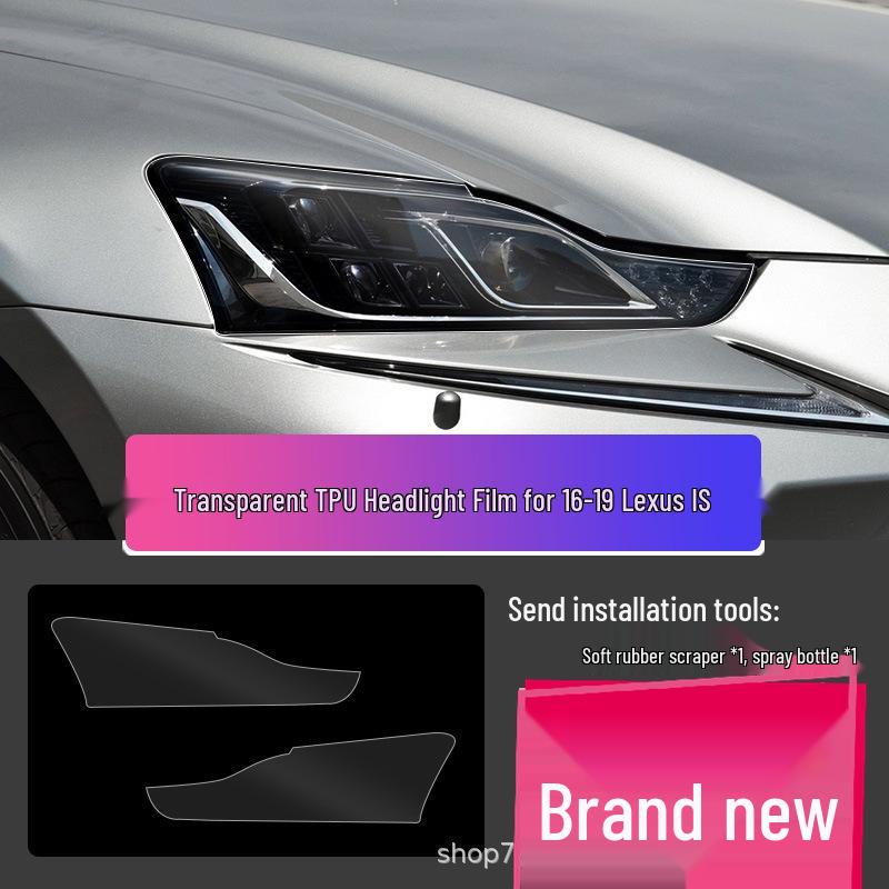 Transparent Smoked Protective Headlight Film for Lexus CT200, ES, RX, UX, IS, NX, LX