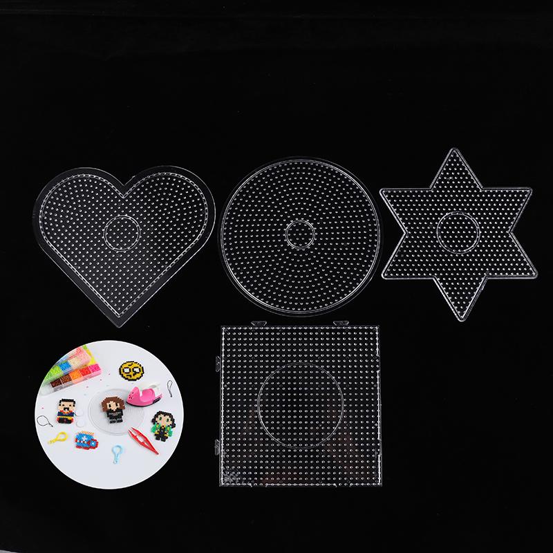 5 mm pentru copii Hama Beads Jucărie Diy Fuse Beads Margele de fier Instrument Educativ Tangram Jigsaw Puzzle Topire mărgele șablon Pegboard