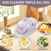 1 Pcs Heavy Duty Egg Slicer with 3 Cutting Modes,Stainless Steel Egg Cutter for Hard Boiled Eggs,Strawberry,Grape,Mushroom,Kitchen Dicer Tool