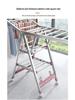 Foldable Stainless Steel Clothes Rack for Indoor/Outdoor Use