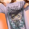 Comfort Colors Vintage Comic Style Einstein Graphic Tee - Science Nerd Shirt for Physics Lovers