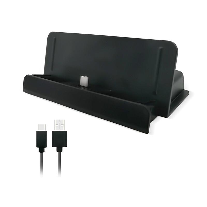 

Портативная зарядная док-станция USB Type-C для консоли Nintend Switch, базовая подставка для зарядного устройства для консоли NS Switch Lite black