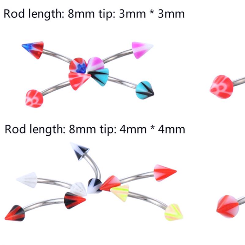 105 ks Hromadné šarže Body Piercing Obočí Šperky Břicho Jazyk Bar Kroužek