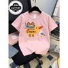 European sizes Boys' Cotton T-shirt Cat Duck Bird Mom , Ideal for Outdoor Activities, Soft Knitted Top, Comfortable And Breathable