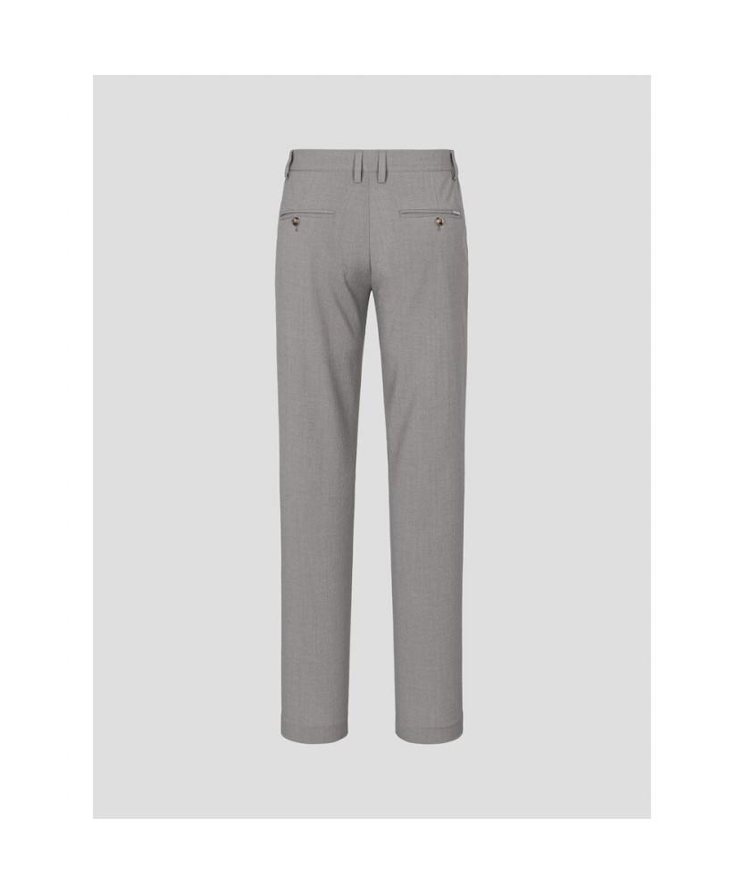 Binpolmen Wool Blend Seersucker Slim Pants Beige