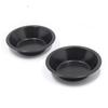 2Pcs Round Pizza Plate Non-stick Tart Mold Multifunctional Bread Pan  Desserts