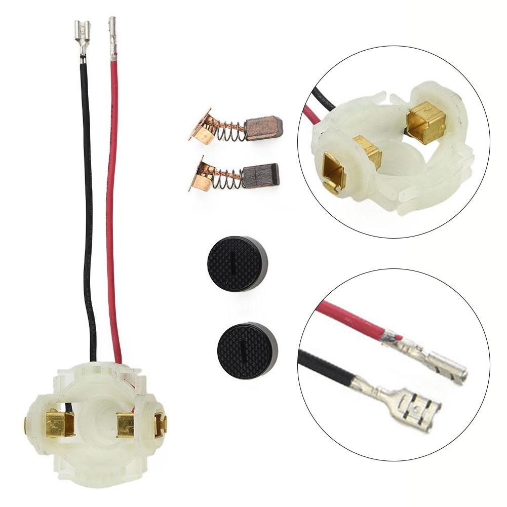 2pcs Carbon Brushes With Covers For CB430 BGA450 BGA452 BJS160 Power Tools Brush Holder Replacement Accessories