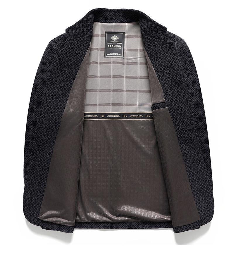 2025 Men's Trendy Stand Collar Jacket: Slim Fit Business Casual Suit for Spring and Autumn