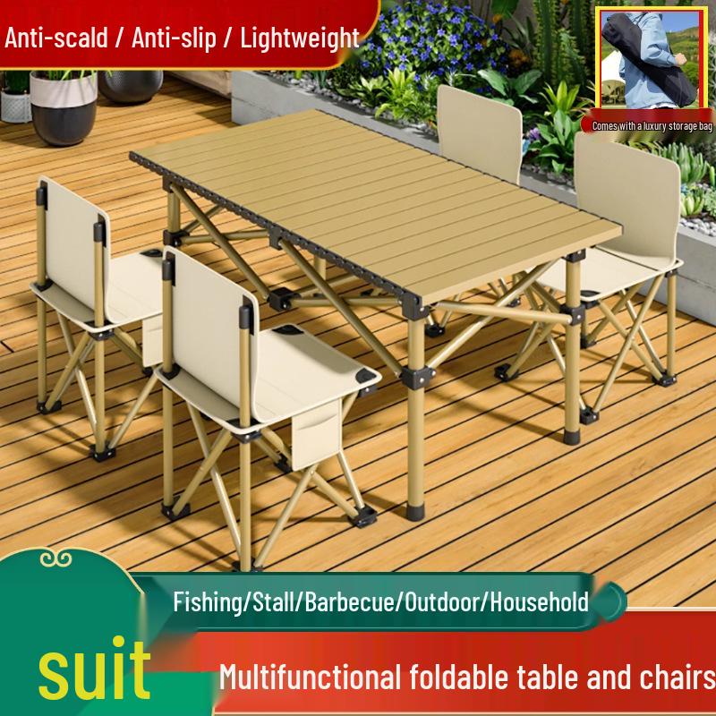 Portable Folding Table & Chair Set for Camping, Picnic, and More - Lightweight & Multi-Purpose