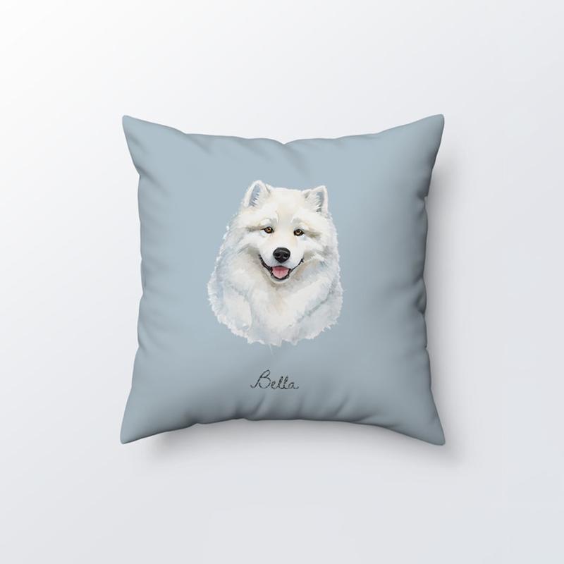 

Personalized Dog Pillow Custom Photo Square Pillow Unique Gift for Pet Lovers Home Decor for Sofa Living Room Bedroom Office 50X50cm