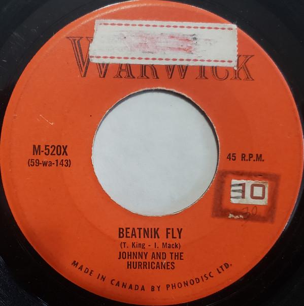 

7inch Record JOHNNY & THE HURRICANES - Sand Storm / Beatnik Fly M520X Warwick 1690 Canada Rock Used