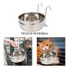 Stainless Steel Dogs Bowl Sturdy Dog Feeder Food Holder for Kitten Small Dog Crate Bunny Feeder Small and Medium Dogs Cats