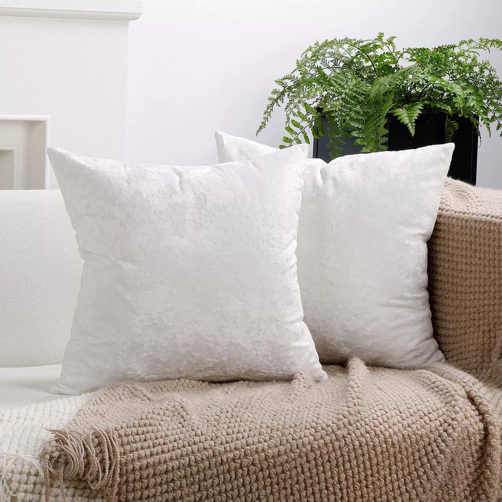 1pcs 45x45cm Velvet Plain Solid Color Pillow Cover Nordic Style Throw Pillow Case Fashion Home Decoration Cushions Covers