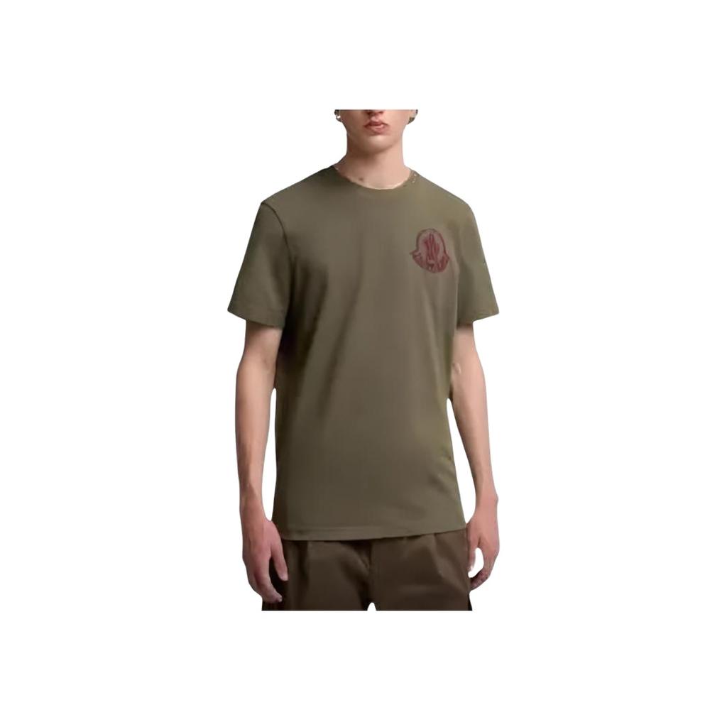 Moncler Round Neck Logo Short Sleeve T-Shirt Men tops K2-091-8C00057-89AZ9-889