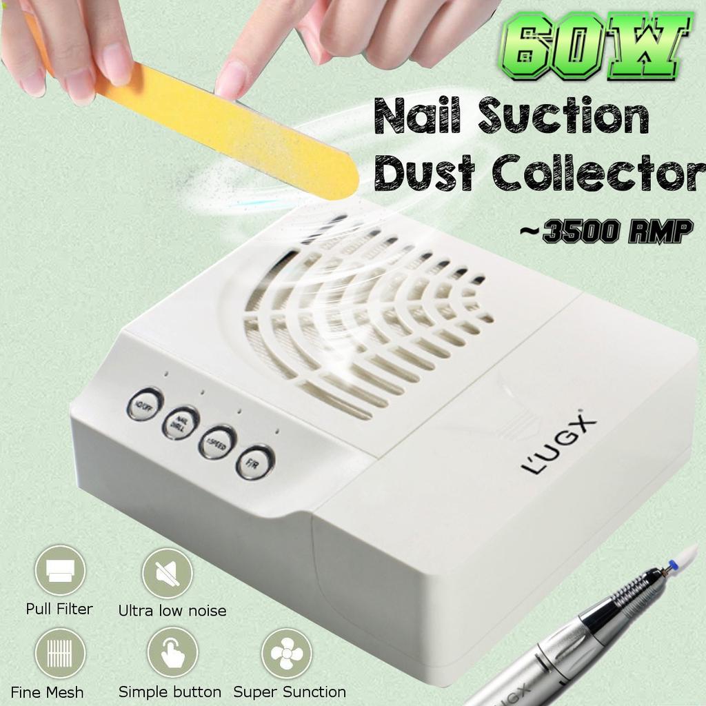 Buy Updated 3500RPM 60W Strong Power Nail Suction Dust Collector Vacuum ...