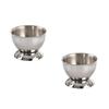 2Pcs Stainless Steel Boiled Egg Holder Egg Cup Tabletop Kitchen Dining Room Restaurant Easter Holiday Decoration