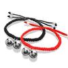 Couple Bell Hand Rope Platinum Plated Silver Jewelry Bracelet Popular Women'S Bracelet Natal Red Rope Jewelry