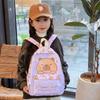 Print Animal Charming Capybara Backpack Breathable Nylon Kids School Bag For Preschool And Children Young