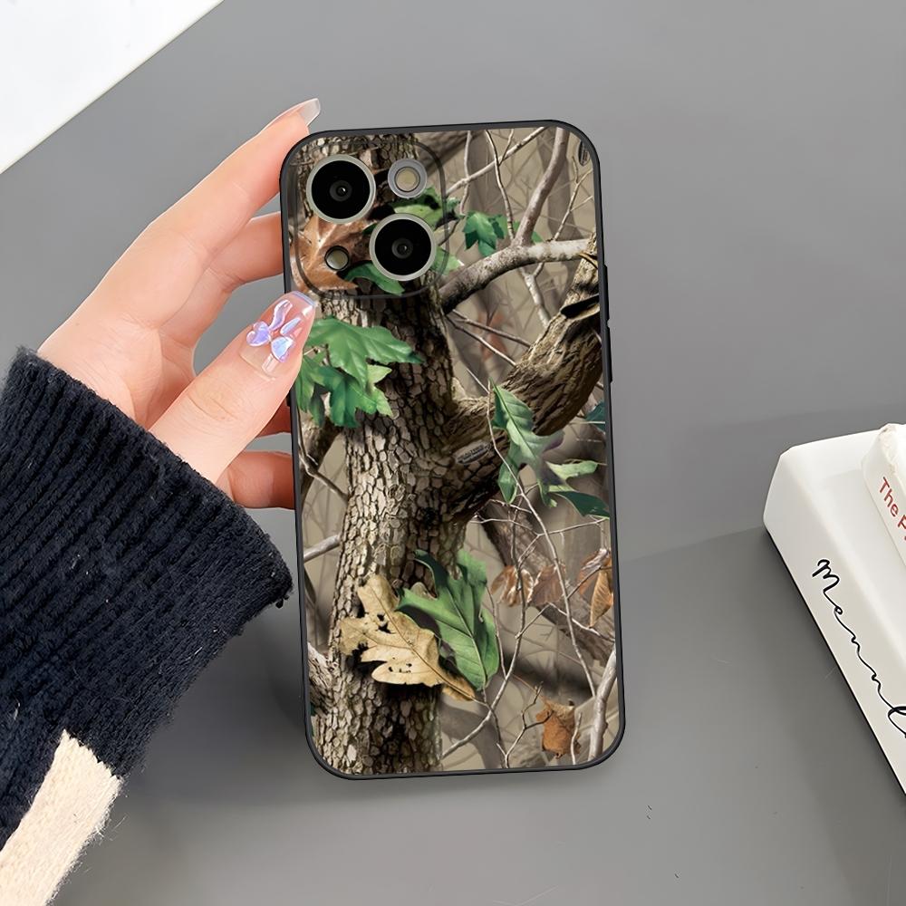 Deer Hunting Camo Phone Case For Iphone 16 Plus 15 14 Pro Max 13 Mini 11 12 Xr X Xs 6 7 8 SE Plus Back Cover