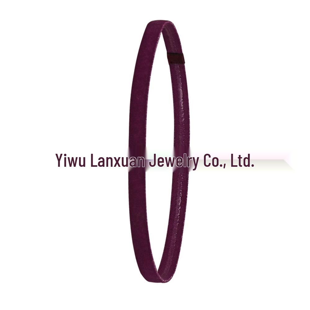 Elastic Candy Color Sports Yoga Headband - Popular European & American Hair Accessory for Running & Football.