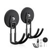 Large Magnetic Hooks, Super Strong, Large Magnetic Clips, Garage Double Hooks, Suitable for Kitchen, Refrigerator, Wall Mounting, and Office Use, Comp