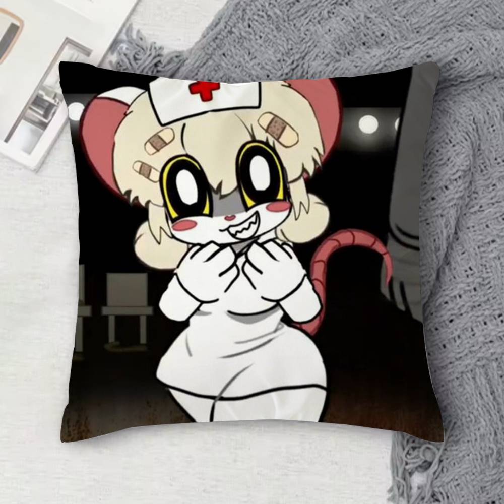 Terrible Mouse Double-Sided Printed Square Decorative Cushion Cover For Sofa Living Room Home Decor