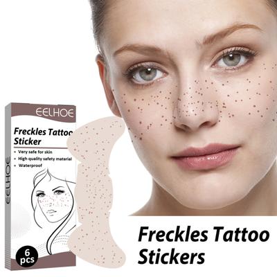 Adesivi Adesivo per tatuaggio con lentiggini viso impermeabile decorativo temporaneo