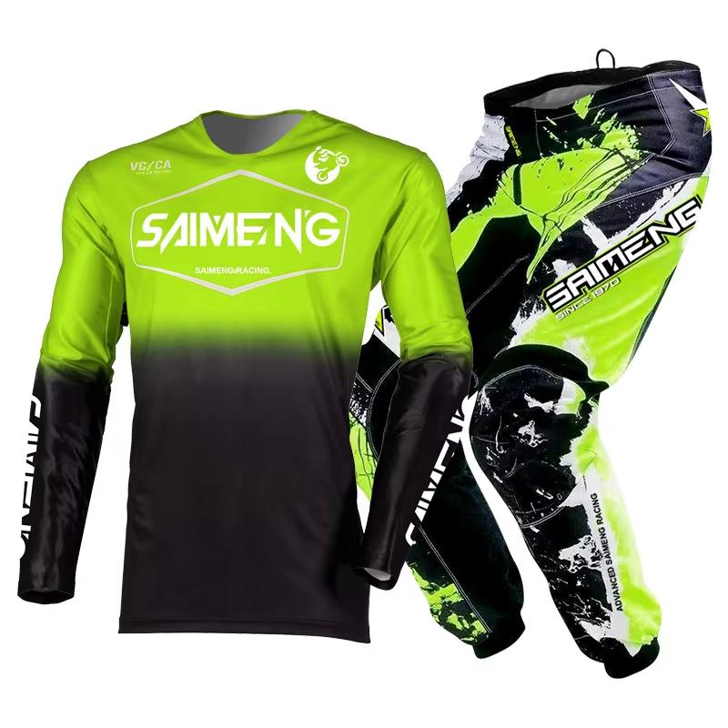 Motocross Kinder Set MX Trikot und Hose Kinder Set Dirt Bike MTB DH UTV Enduro Ausrüstung Kombi Off Road Jugend Rennanzug
