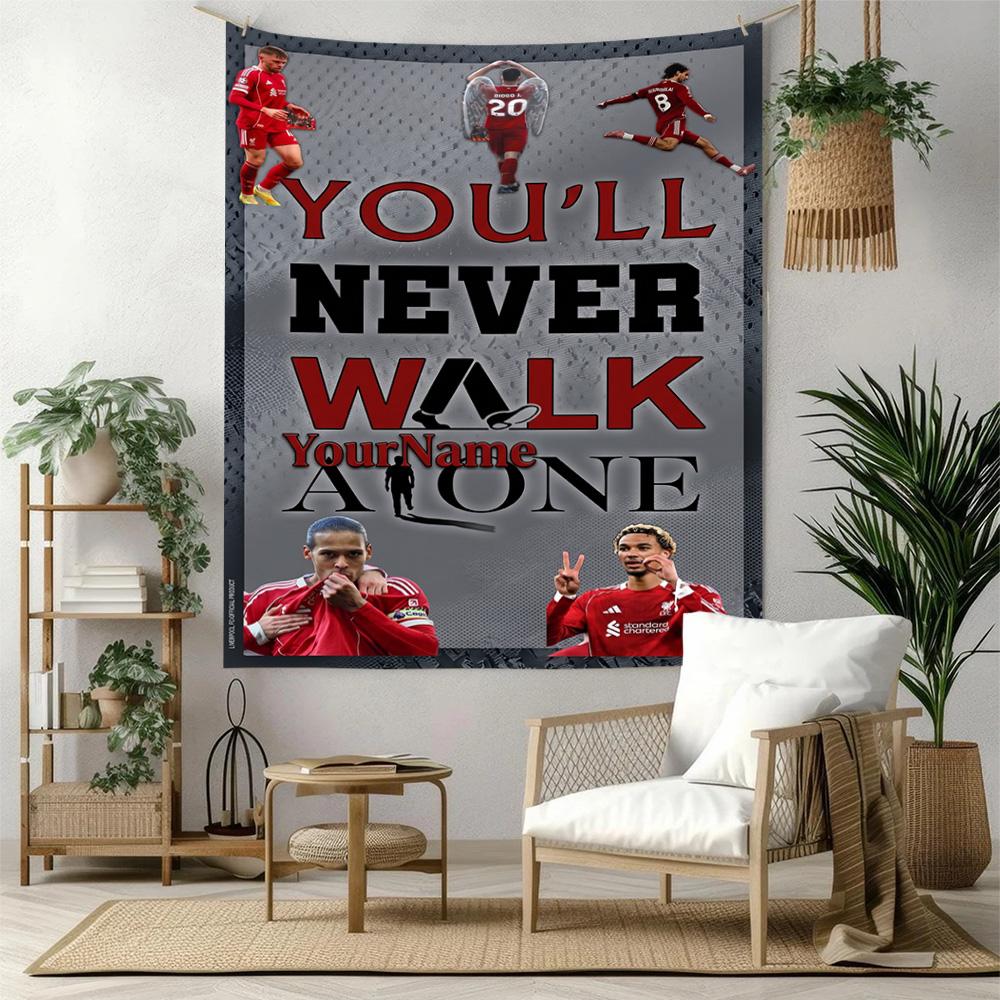 Liverpool Custom Your Name Wall Decor Tapestry Art For Pet Memorial Birthdaywedding Party Backdrop Family Gift
