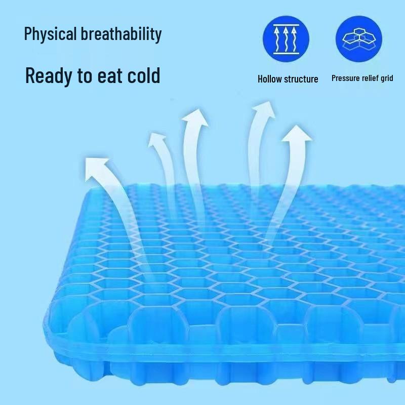 Breathable Honeycomb Gel Seat Cushion for Cooling Comfort - Ideal for Car, Office, or Home
