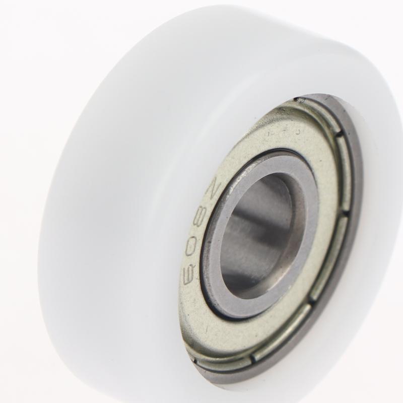 Plastic-Coated Roller Guide Wheel Easy Installation BS60828-10 Flat POM Pressure Wheel 1Pc for Home DIY Mechanical Repairs