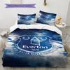 Everton Pattern Bedding Set Quilt Cover Pillowcase Home Decor Gift (1 * Duvet Cover + 2 * Pillowcase, Without Core)