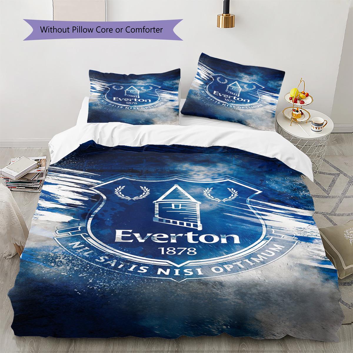

Everton Pattern Bedding Set Quilt Cover Pillowcase Home Decor Gift (1 * duvet cover + 2 * pillowcase, without core) 135x200cm