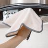 Coral Fleece Pineapple Grid Dishcloth - Easy-Clean Kitchen Towel