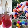 Hot Sale 10/15/20/25/30cm Decorative White Gray Tissue Paper Lantern Honeycomb Ball Wedding Kid Birthday Decoration Babyshower