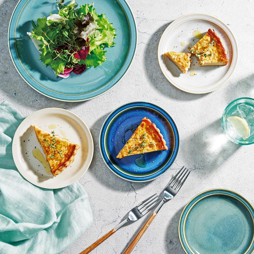 Dolce duo Curry and Pasta Plate Set Large and 4 Medium Serving Made in (1 Plates) - Set, Japan, Gift, BS-1668