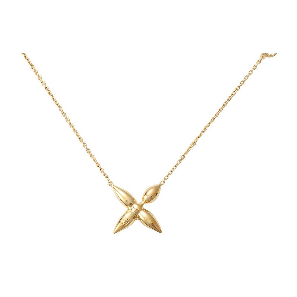 Louis Vuitton Louisette Luxury Personality Metal Necklace Women Necklace Gold M00365