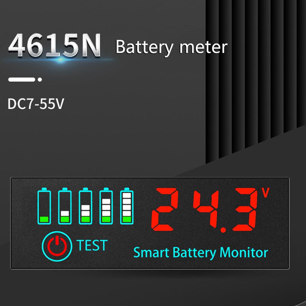 Effizienter 18650 Batteriestandsanzeige Tester LED-Anzeigemodul für 7-55V Elektrofahrzeuge und Solarsysteme