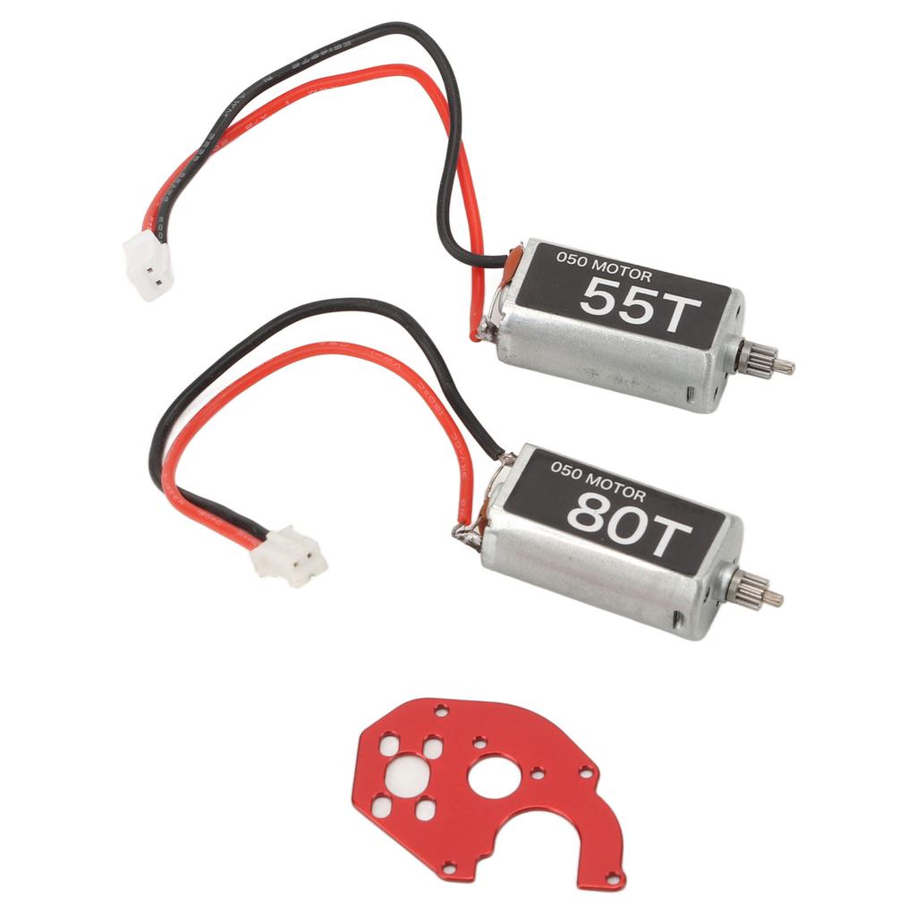 55T 80T RC Motor High Torsion Brushed Motor Replacement for AXIAL SCX24 124 RGT RC Crawler Car